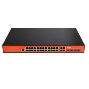WITEK WI-PMS328GF 24GE+4Combo Ports L2 Managed Switch with 24-Port PoE