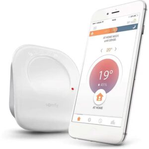 Somfy Connected Thermostat Wired – Intelligent heating control, works with Amazon Alexa, Google Assistant, IFTTT