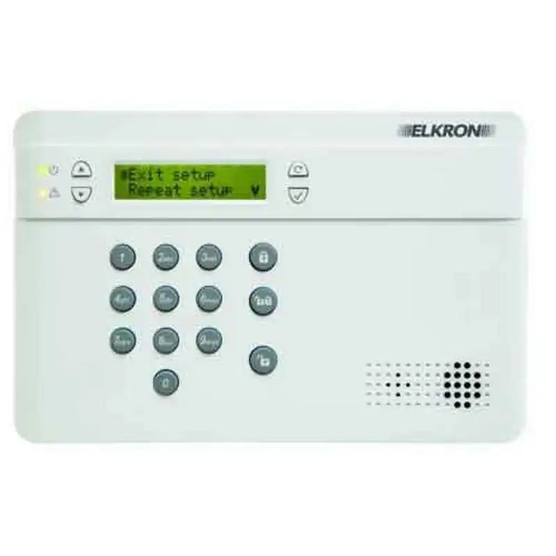 Elkron alarm panel with keypad and GSM dialer - Smart Security