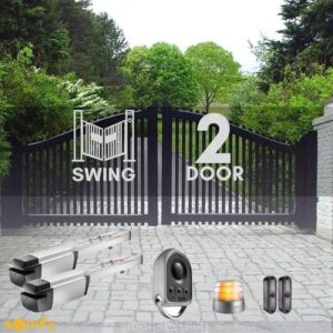 Somfy 2 Swinging Gate Kit with Remote For Parking and Garage Door