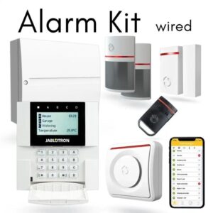 JABLOTRON Wired Intrusion Alarm Kit with a Loud Siren and Mobile App