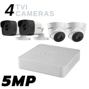 Hikvision 4 TVI SECURITY CAMERAS 5MP Extreme HD Package