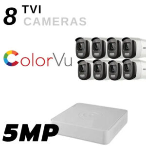 Hikvision Colorvu 8 CAMERAS 5MP Package Including Alarm System